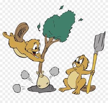 Animal Hole Cliparts - Animated Clip Art Of Planting A Tree