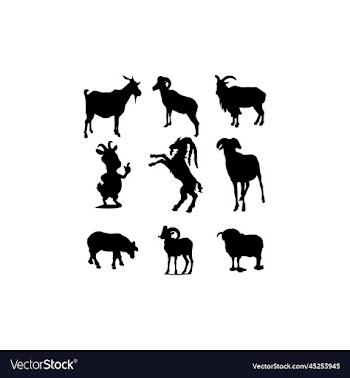 animal horn ram set icon