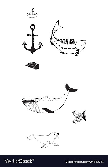 Animal icons set outline set of 25 animal icons vector image