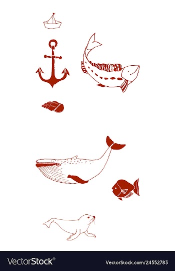 Animal icons set outline set of 25 animal icons vector image