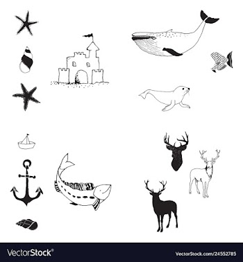 Animal icons set outline set of 25 animal icons vector image