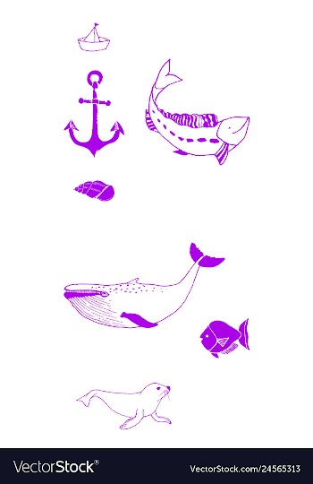 Animal icons set outline set of 25 animal icons vector image