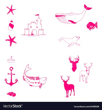 Animal icons set outline set of 25 animal icons vector image