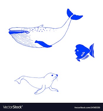 Animal icons set outline set of 25 animal icons vector image