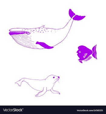 Animal icons set outline set of 25 animal icons vector image