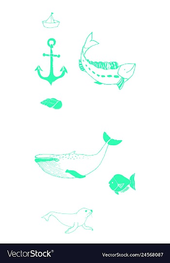 Animal icons set outline set of 25 animal icons vector image