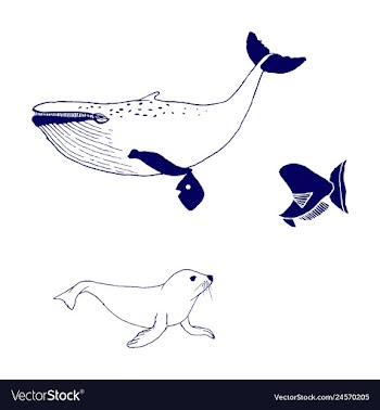 Animal icons set outline set of 25 animal icons vector image