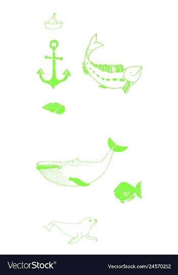 Animal icons set outline set of 25 animal icons vector image