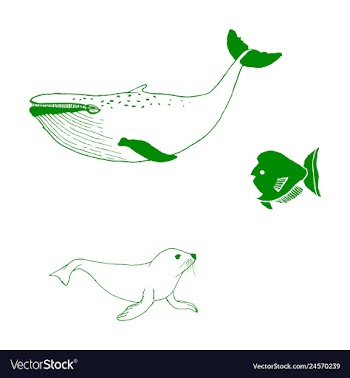 Animal icons set outline set of 25 animal icons vector image