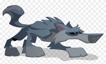 Animal Jam Cheetah Clipart Black And White Cliparts - Gray Wolf