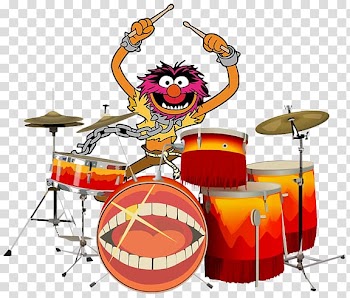 Animal Kermit the Frog Drummer The Muppets, drum transparent background PNG clipart