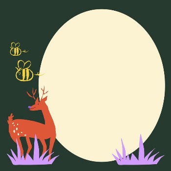 Animal, nature doodle frame background | Free Vector - rawpixel