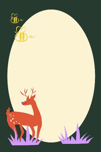 Animal, nature doodle frame background | Free Vector - rawpixel