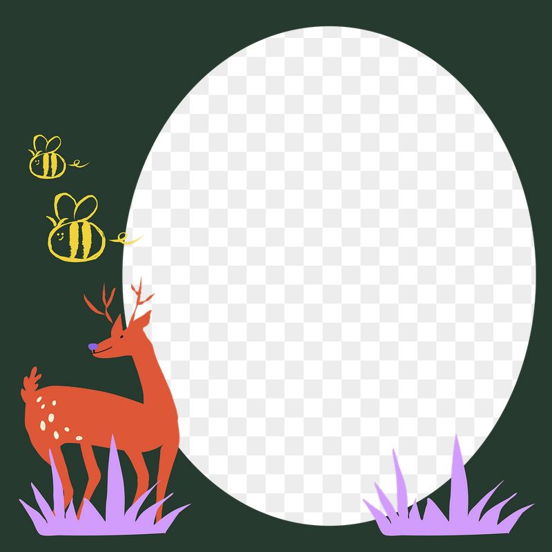 Animal, nature png doodle frame, | Free PNG - rawpixel