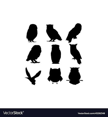 animal owl standing set design
