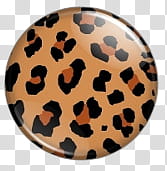 Animal Print PINS, brown and black leopard print surface transparent background PNG clipart