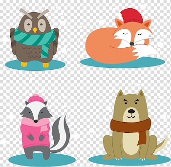 Animal , Small animals warm winter transparent background PNG clipart