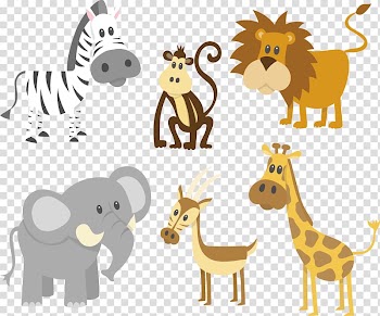 Animals , Giraffe Animal Elephant , painted animals transparent background PNG clipart