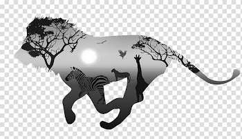 Animals silhouette , Lion Silhouette Illustration, Africa transparent background PNG clipart