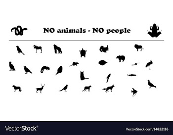 Animals silhouettes no animals no people vector image