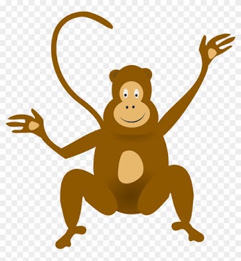 Animated Baby Monkey Clip Art - Monkey Clipart No Background