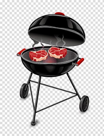 Animated black charcoal grill, Barbecue Poster Food, Creative black barbecue grill transparent background PNG clipart