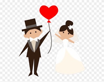 Animated Brides Grooms Wedding Party Stickers Messages - Bride And Groom Icon Png
