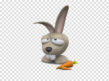 Animated cartoon Animation Funny animal Drawing, Cute rabbit transparent background PNG clipart