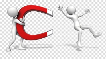 Animated film Craft Magnets Stick figure Horseshoe magnet PowerPoint animation, true love transparent background PNG clipart