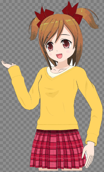 Animated Girl PNG Photo
