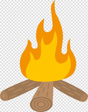 Animated illustration of bonfire, Bonfire Camping Campsite Cartoon , Camp fire transparent background PNG clipart