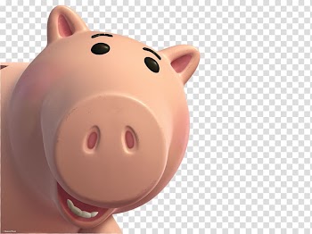 Animated pig , Hamm Toy Story Lots-o'-Huggin' Bear Piggy bank, ham transparent background PNG clipart