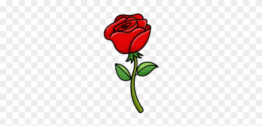 Animated Pink Rose Flower - Cartoon Plants And Flowers