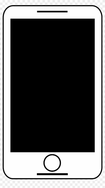 Animated Smart Phone Black And White - Clip Art Smartphone
