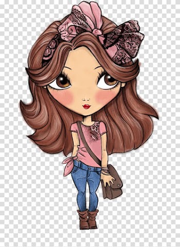 Animation Girl Anime Sticker, girl cartoon transparent background PNG clipart