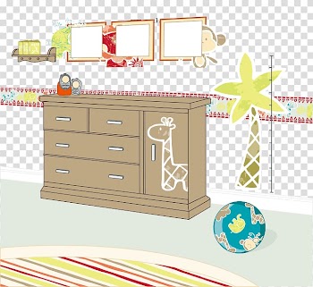 Animation Interior Design Services Room, Cartoon home furniture painted cabinet frame transparent background PNG clipart