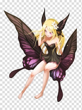 Anime Animation Art JoJos Bizarre Adventure, Butterfly Fairy transparent background PNG clipart