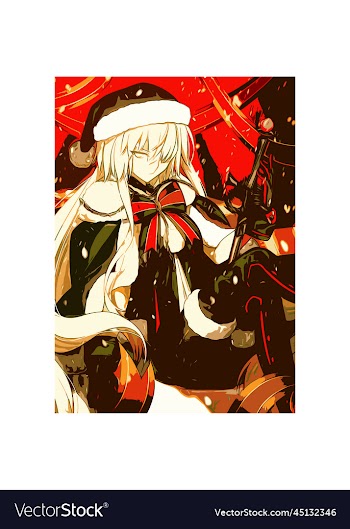 anime beauty christmas poster image