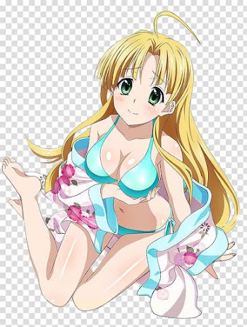 Anime Blond Hime cut Manga, Anime transparent background PNG clipart