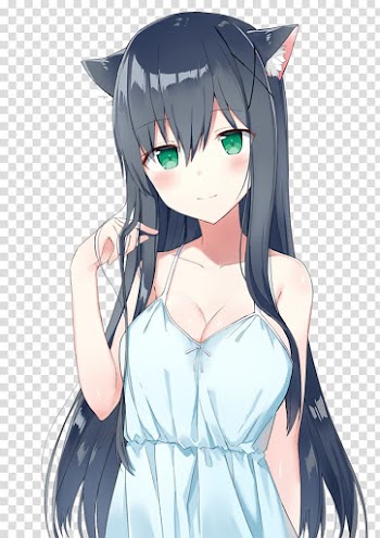 Anime Catgirl Mangaka Lucifer, Anime transparent background PNG clipart