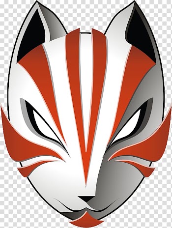 Anime character face illustration, Kitsune Mask Black Ops Fox ANBU, mask transparent background PNG clipart