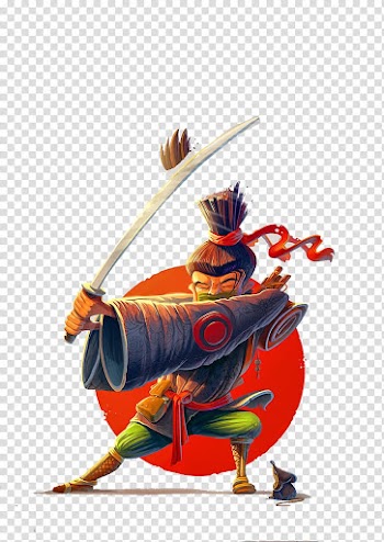 Anime character male illustration, Japan Samurai, Samurai transparent background PNG clipart