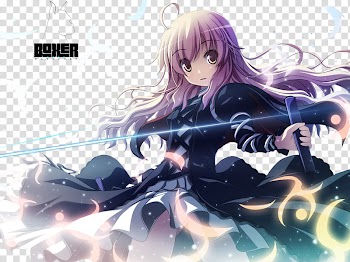 Anime character wearing black dress transparent background PNG clipart