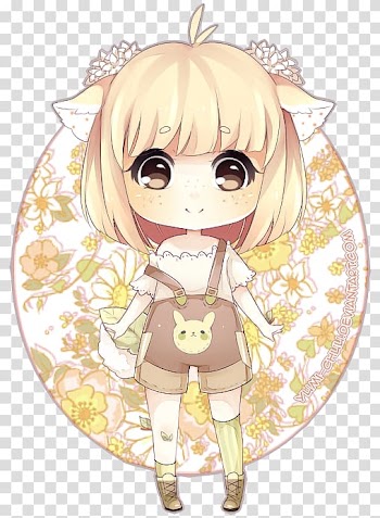 Anime Chibi Mangaka Art, Anime transparent background PNG clipart