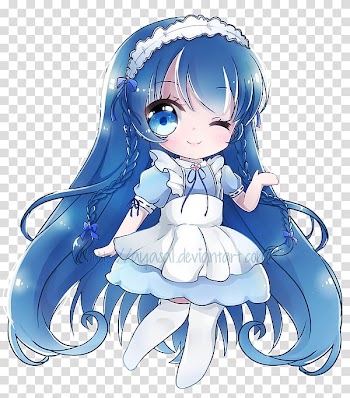 Anime Chibi Moe Drawing Mangaka, maid transparent background PNG clipart