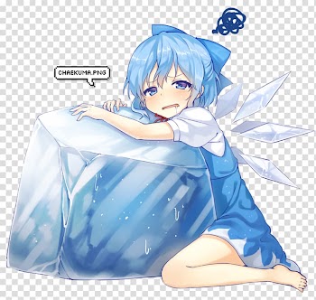 Anime Cirno Chibi Meme, Anime transparent background PNG clipart