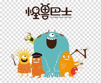 Anime , Color Monster Bus transparent background PNG clipart