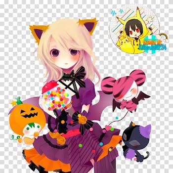 Anime Drawing Halloween Chibi, Anime transparent background PNG clipart