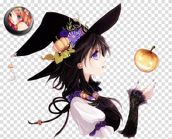 Anime Halloween Manga Drawing, anime girl transparent background PNG clipart