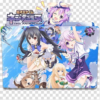 Anime Icon , Chou Jigen Game Neptune The Animation v, The Animation transparent background PNG clipart